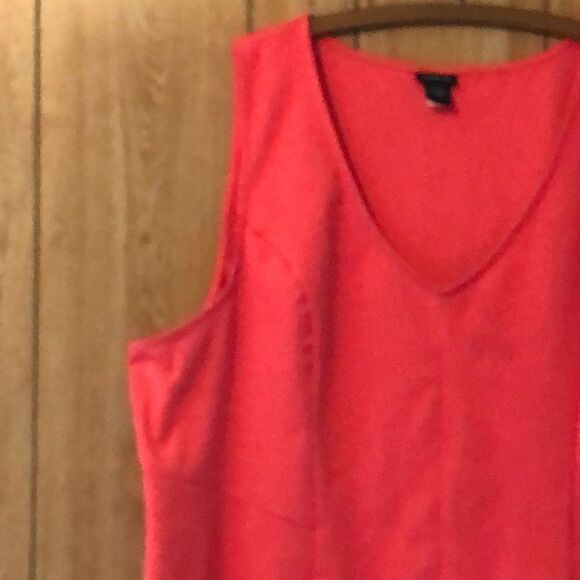 Torrid Coral Vneck Sleeveless Peplum Tank Top 4 4X - Picture 4 of 14